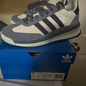 New Adidas Men's 6.5 Halo Blue/Night Indigo/Gray SL 72 Sneakers. Women(8-8.5)